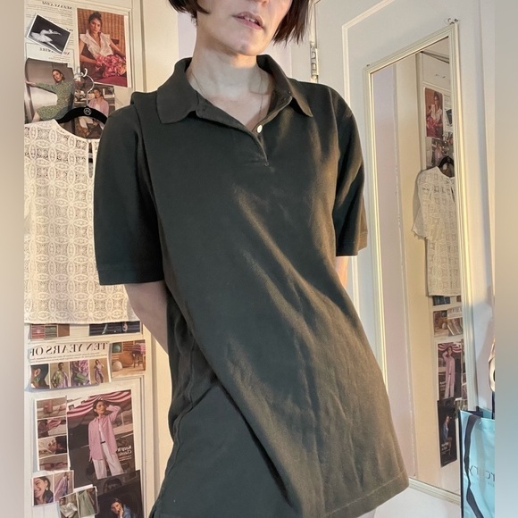 VINTAGE Men’s Banana Republic Olive Green Polo Size M - Picture 7 of 9
